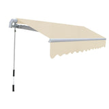 Folding Awning Manual Operated 300 cm Cream