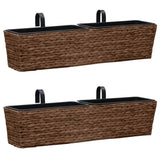 Plant Pots 2 pcs Water Hyacinth Brown