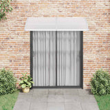 Door Canopy Grey 200x100 cm PC
