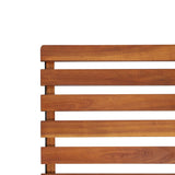 Outdoor Deck Chair Solid Acacia Wood