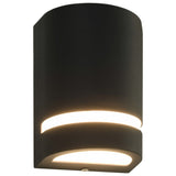 Outdoor Wall Lights 2 pcs 35 W Black Half-round
