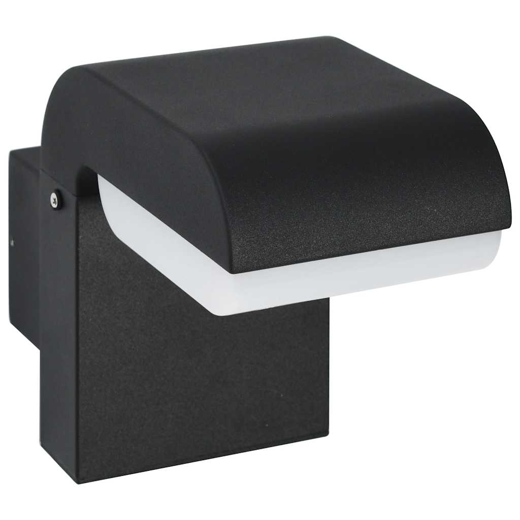 Outdoor LED Wall Light 9 W Black Oval