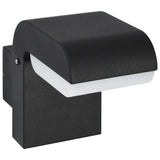 Outdoor LED Wall Light 9 W Black Oval