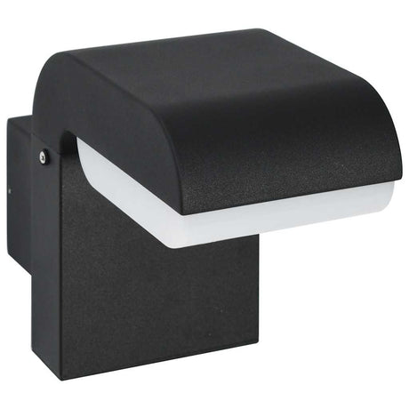 Outdoor LED Wall Light 9 W Black Oval