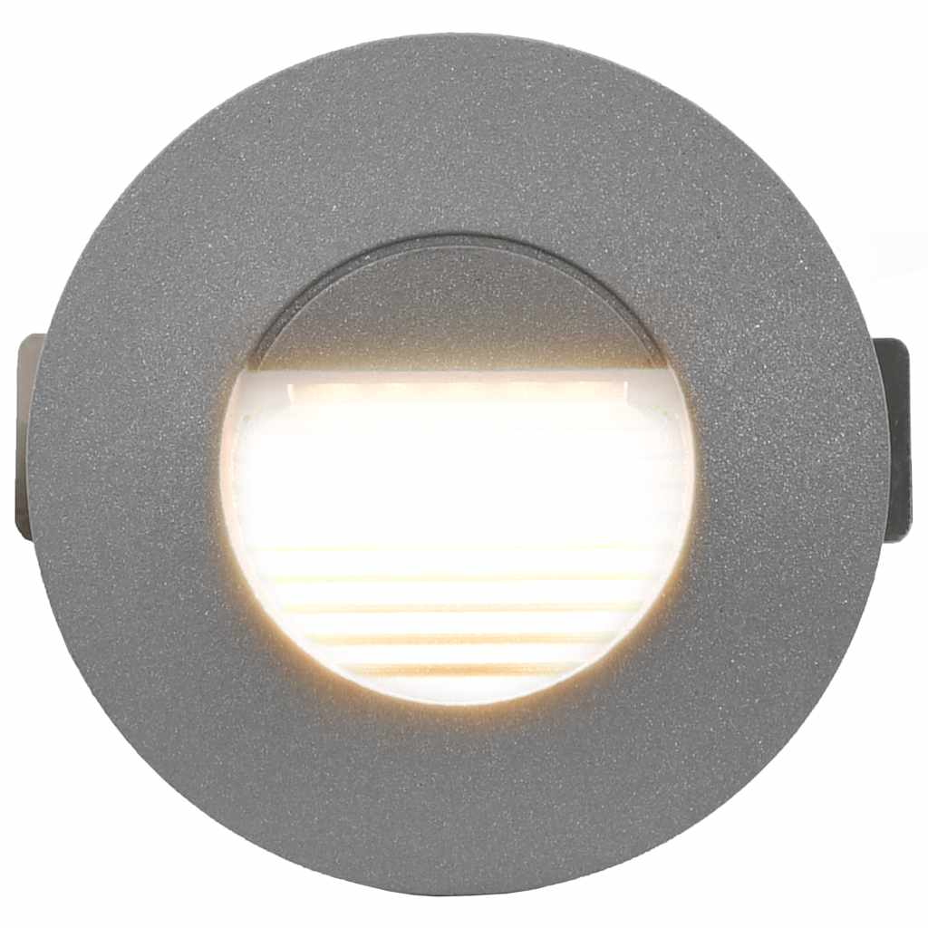 Outdoor LED Wall Lights 6 pcs 2 W Silver Round