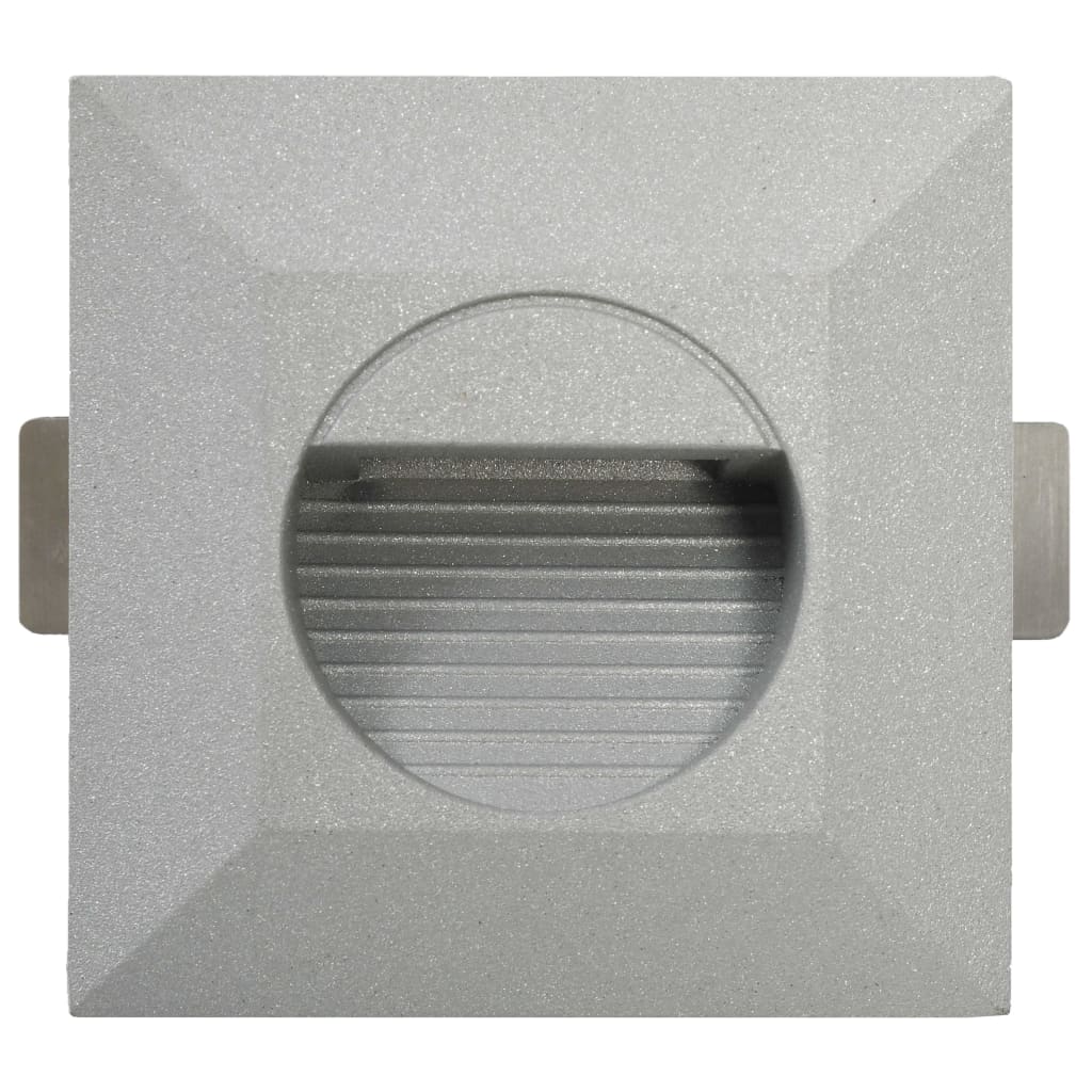 Outdoor LED Wall Lights 6 pcs 5 W Silver Square