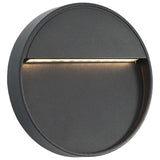 Outdoor LED Wall Lights 2 pcs 3 W Black Round