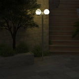 Garden Lamp Post 2 Lamps 220 cm