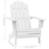 Garden Chair Wood White