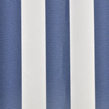 Awning Top Sunshade Canvas Blue & White 4 x 3 m