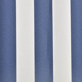 Awning Top Sunshade Canvas Blue & White 6 x 3 m