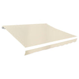 Awning Top Sunshade Canvas Cream 3 x 2.5 m (Frame Not Included)