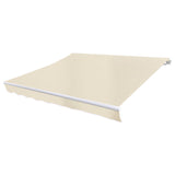 Awning Top Sunshade Canvas Cream 4 x 3 m