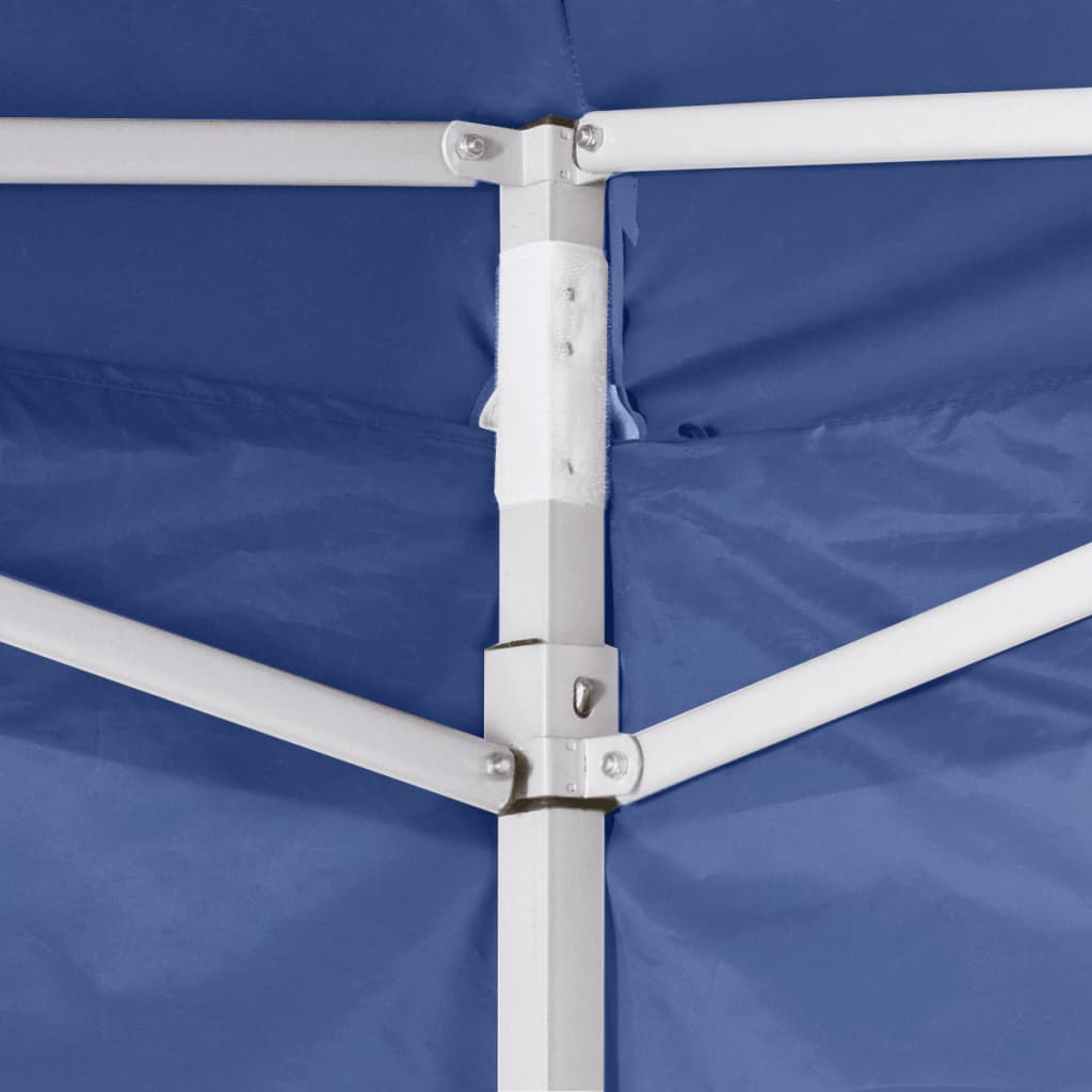 Foldable Tent 3x3 m with 4 Walls Blue
