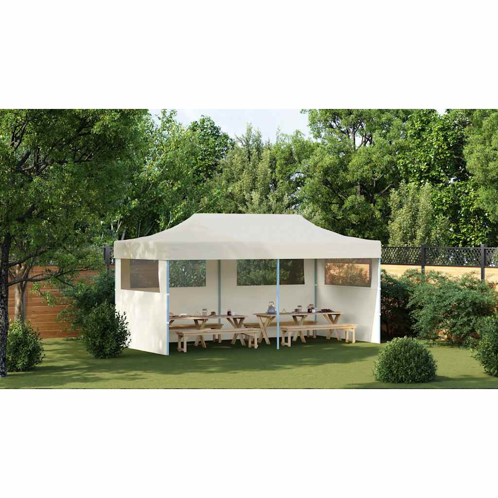 Cream Foldable Pop-up Party Tent 3 x 6 m