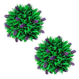 Set of 2 Artificial Boxwood Ball with Lavender 28 cm