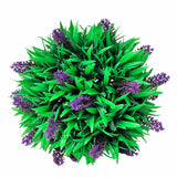 Set of 2 Artificial Boxwood Ball with Lavender 28 cm
