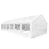 Tent Fabric without Frame White 12 x 6 m PE
