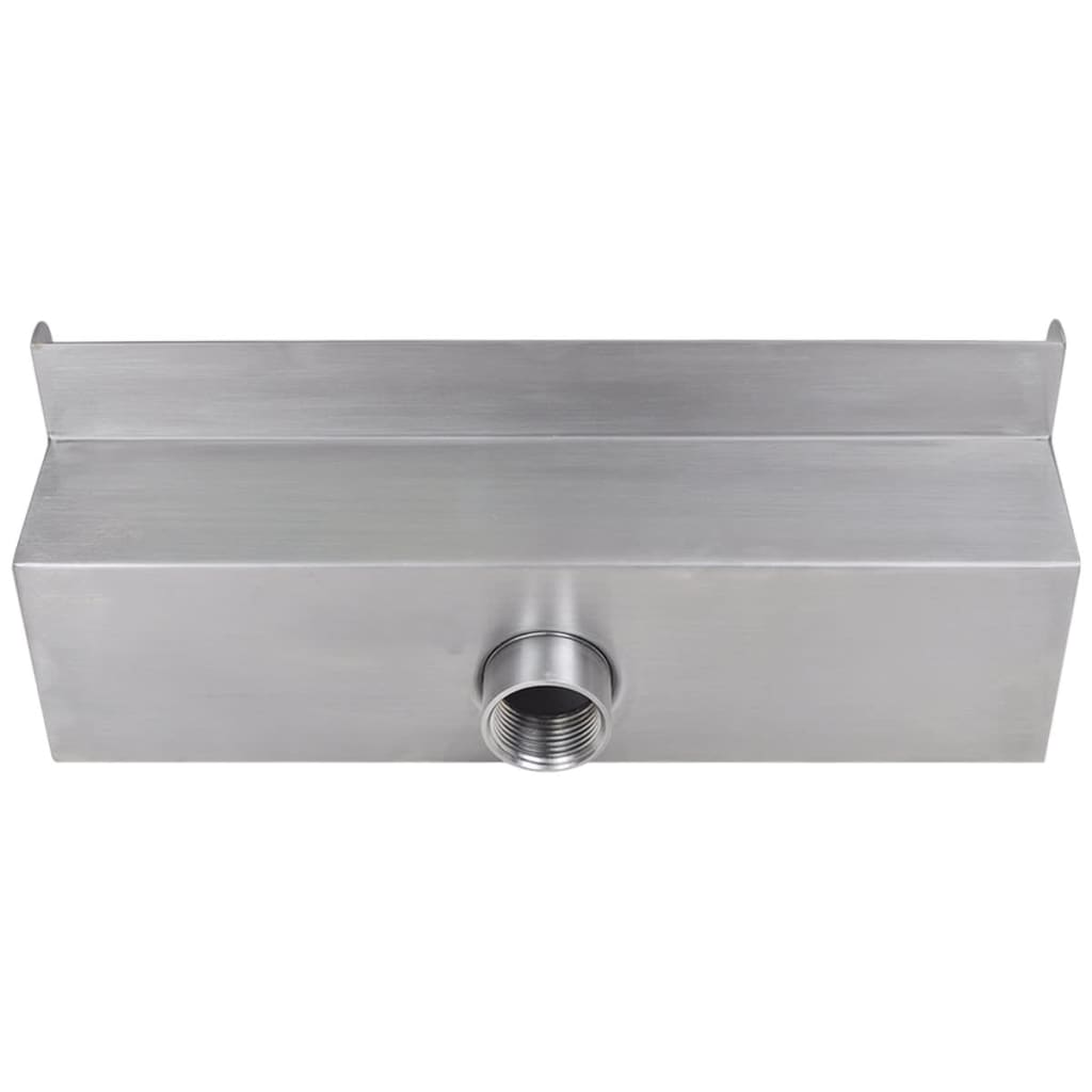 Rectangular Waterfall Pool Fountain Stainless Steel 30 cm