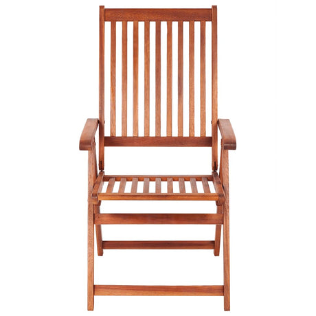 Folding Garden Chairs 2 pcs Solid Acacia Wood Brown