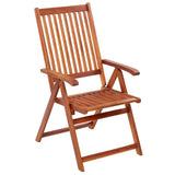 Folding Garden Chairs 2 pcs Solid Acacia Wood Brown