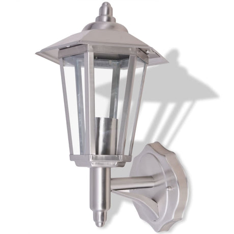 Outdoor Uplight Wall Lantern Stainless Steel