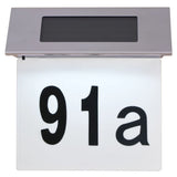 Solar LED House Number Light Stainless Steel
