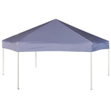 Hexagonal Pop-Up Marquee with 6 Sidewalls Dark Blue 3.6x3.1 m