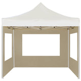 Professional Folding Party Tent with Walls Aluminium 3x3 m Cream