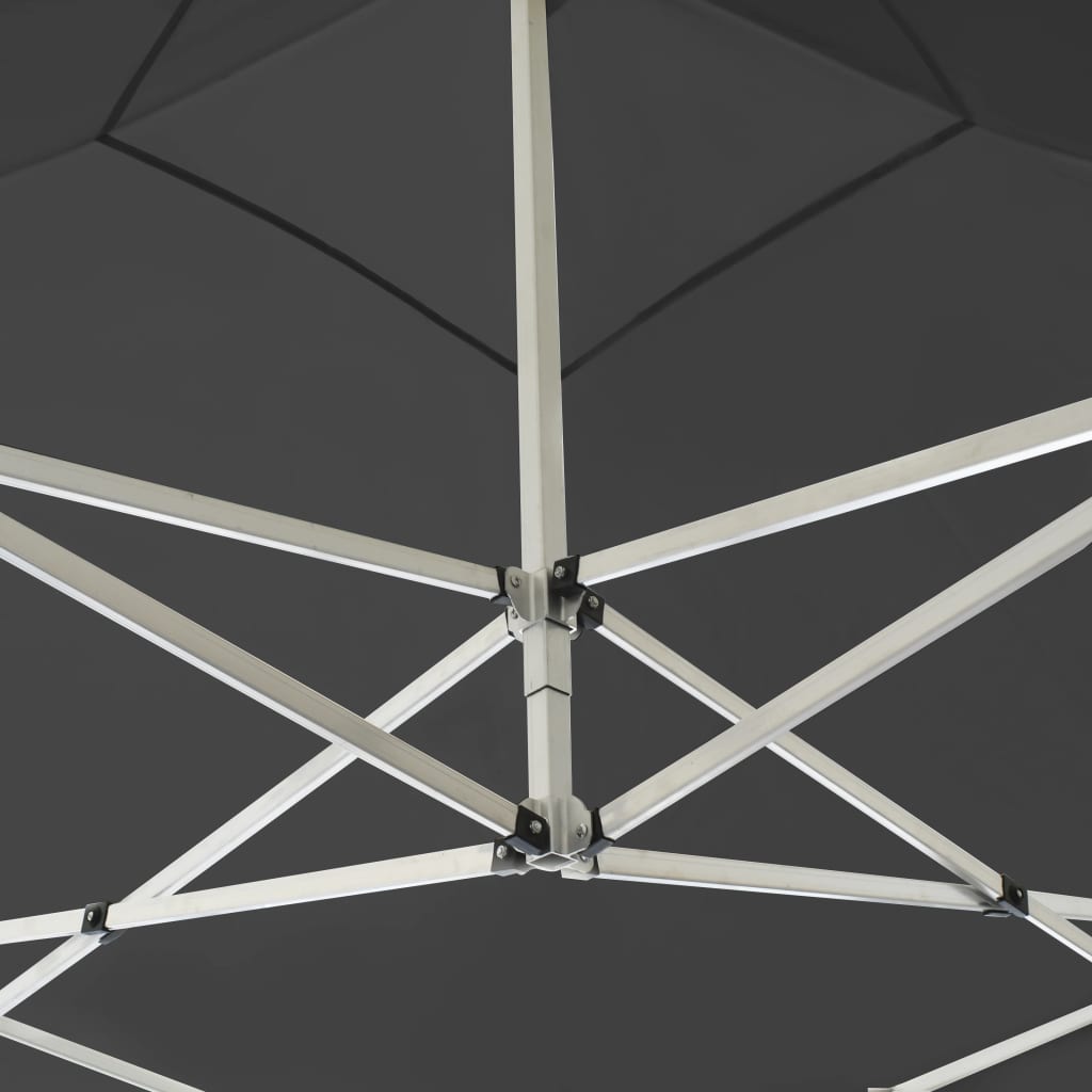 Professional Folding Party Tent with Walls Aluminium 3x3 m Anthracite