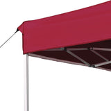 Professional Folding Party Tent Aluminium 4.5x3 m Wine Red