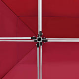 Professional Folding Party Tent Aluminium 4.5x3 m Wine Red