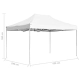 Professional Folding Party Tent Aluminium 4.5x3 m White