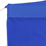 Professional Folding Party Tent with Walls Aluminium 4.5x3 m Blue