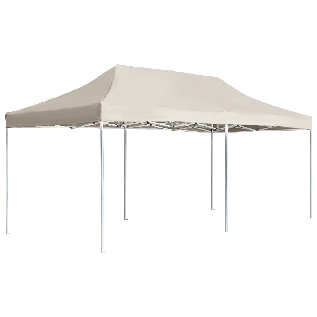 Professional Folding Party Tent Aluminium 6x3 m Cream