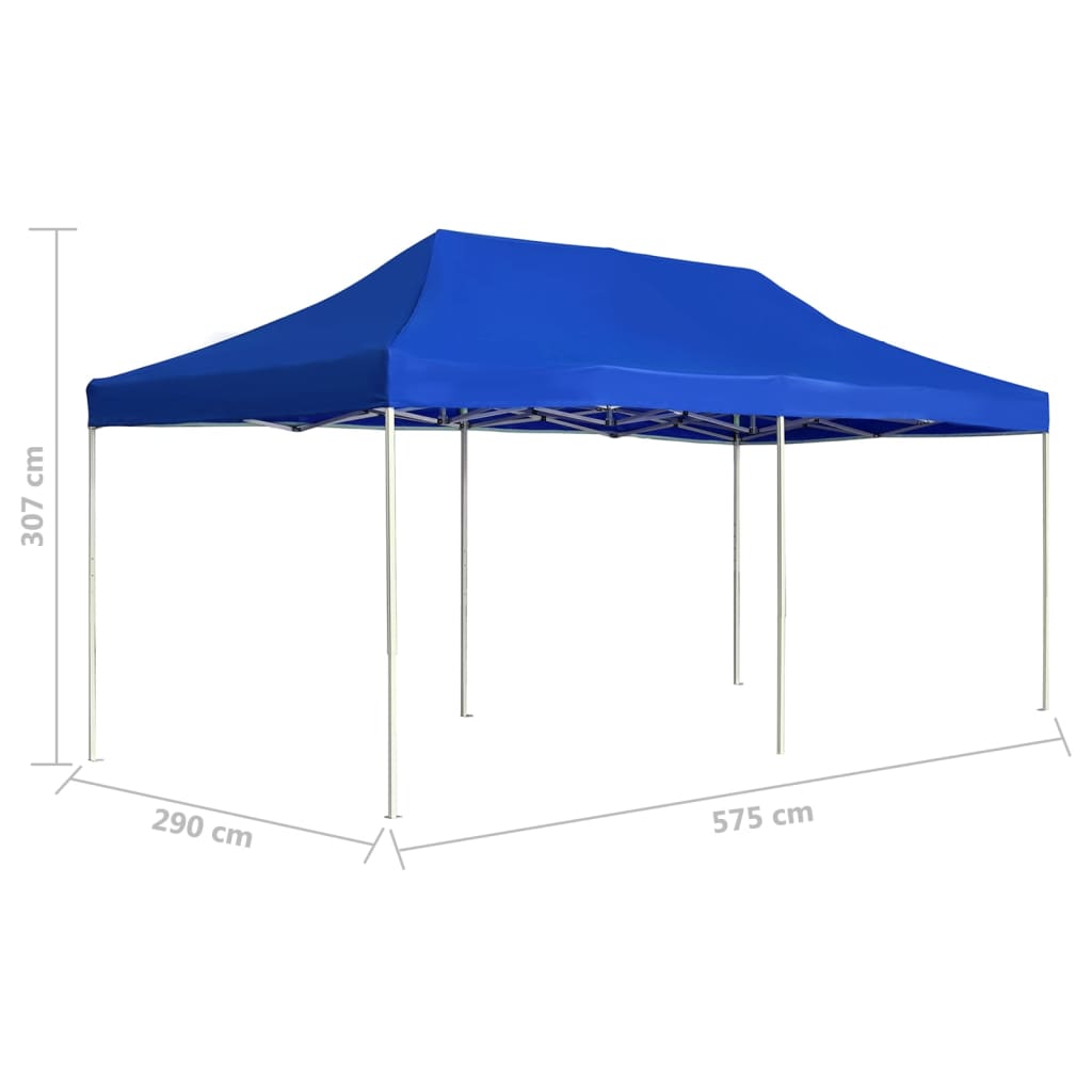 Professional Folding Party Tent Aluminium 6x3 m Blue