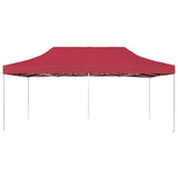 Professional Folding Party Tent Aluminium 6x3 m Wine Red