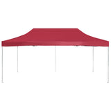 Professional Folding Party Tent Aluminium 6x3 m Wine Red