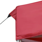 Professional Folding Party Tent Aluminium 6x3 m Wine Red