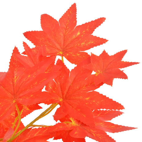 Artificial Plant Maple Tree with Pot Red 120 cm