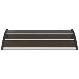 Door Canopy Black 120x75 cm PC
