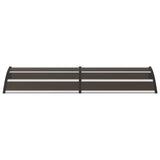 Door Canopy Black 200x75 cm PC