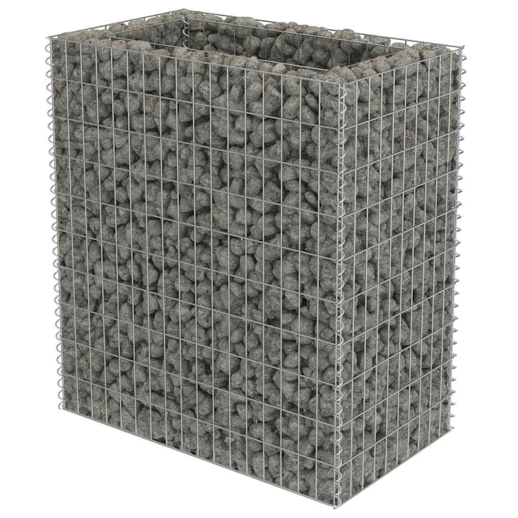 Gabion Raised Bed Galvanised Steel 90x50x100 cm