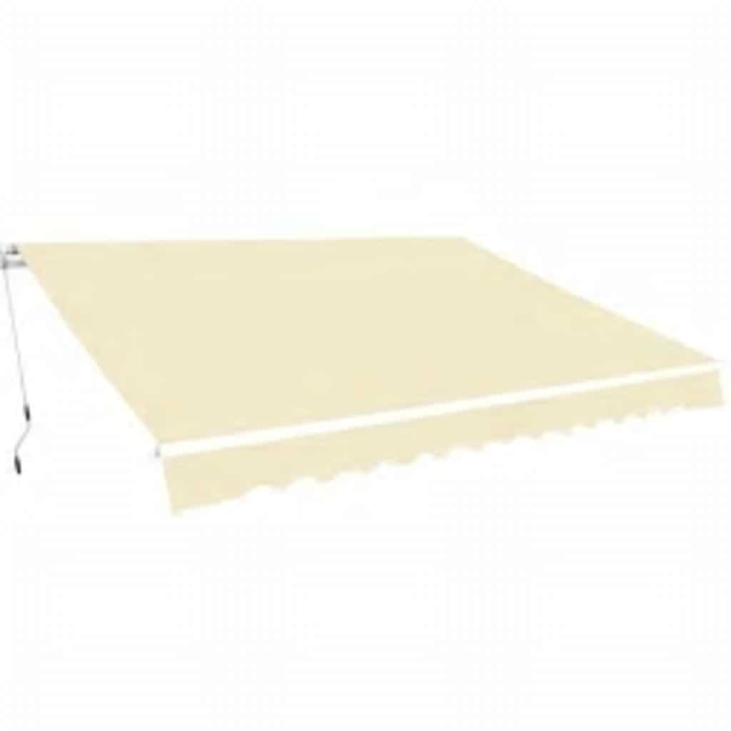 Folding Awning Manual Operated 600 cm Cream