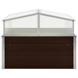 Greenhouse Brown 100x100x85 cm Galvanised Steel