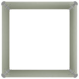 Raised Garden Bed Brown 100x100x77 cm Galvanised Steel