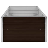Garden Raised Bed Brown 240x80x45 cm Galvanised Steel