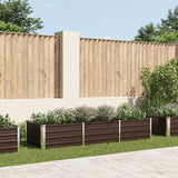Garden Raised Bed Brown 240x80x45 cm Galvanised Steel