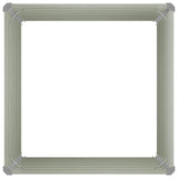 Raised Garden Bed Anthracite 100x100x77 cm Galvanised Steel