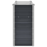 Garden Raised Bed Anthracite 160x40x77 cm Galvanised Steel